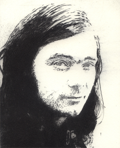 Roky Erickson Radierung